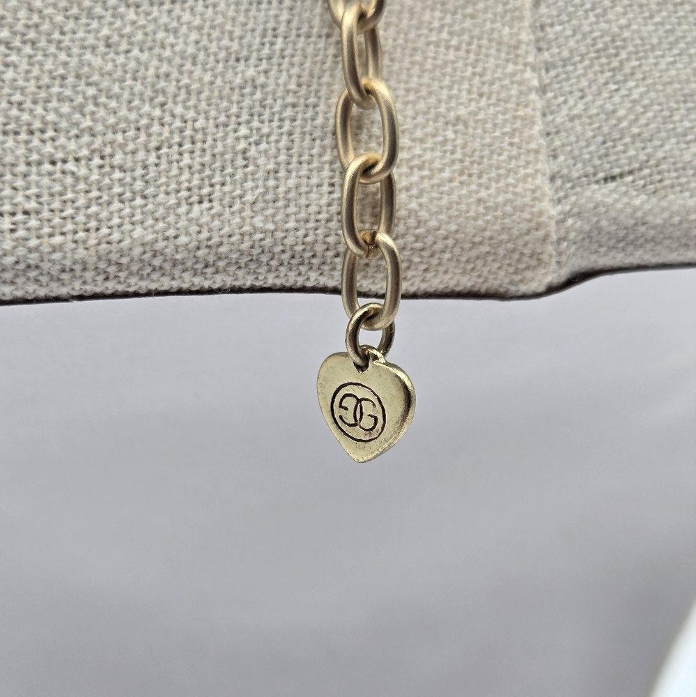 GIVENCHY Vintage Nautical Statement Necklace Auroa Borealis Gold Tone - Picture 8 of 11